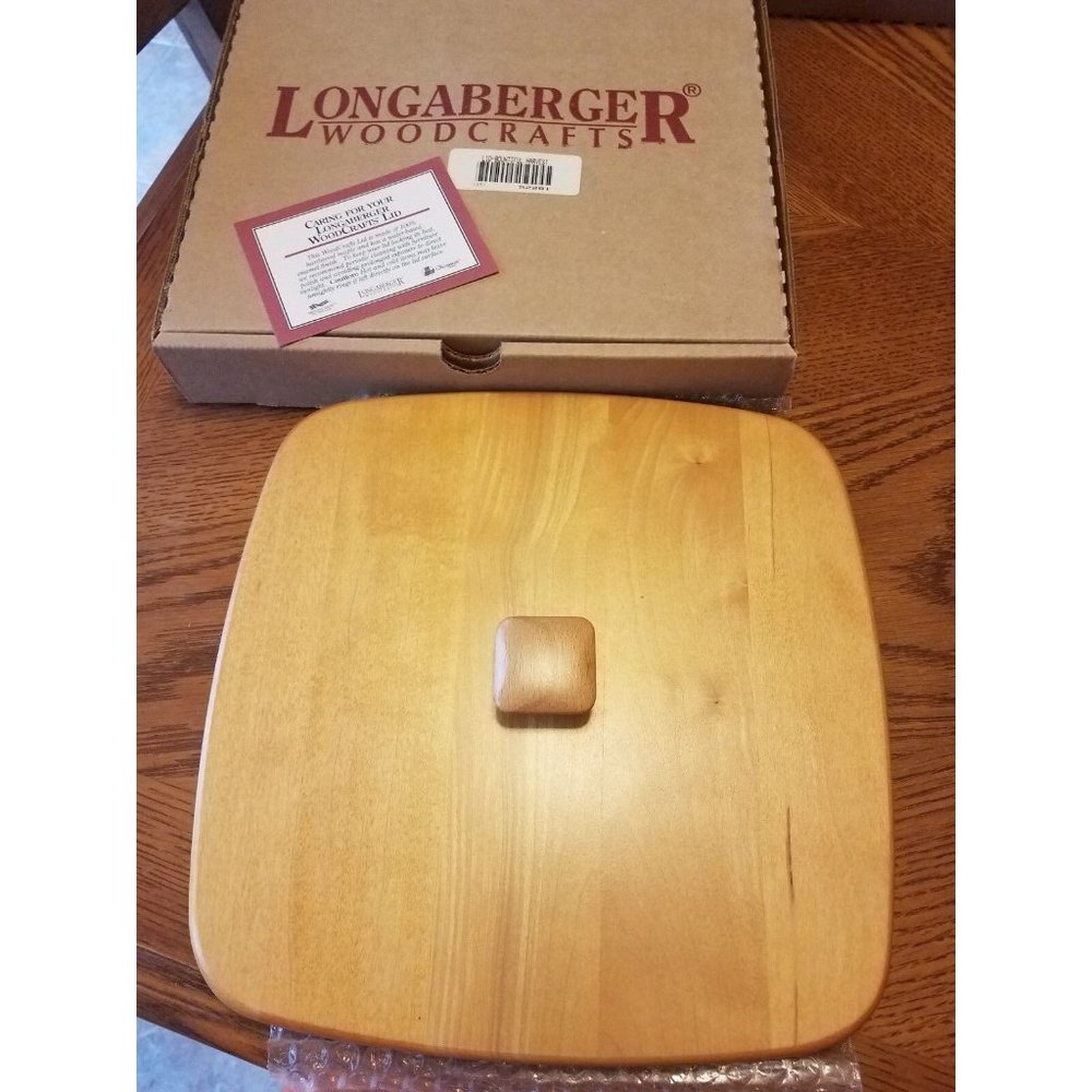 Longaberger Lid for Bountiful Harvest Basket WoodCrafts #52281- New in Box NIB